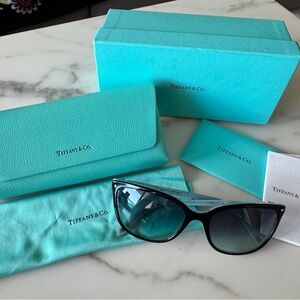 Tiffany & Co. Black and Blue Sunglasses